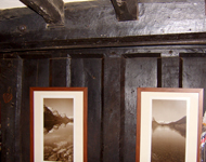 Oak panelling to be restored.