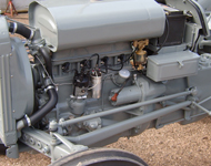 Vintage tractor fully restored.